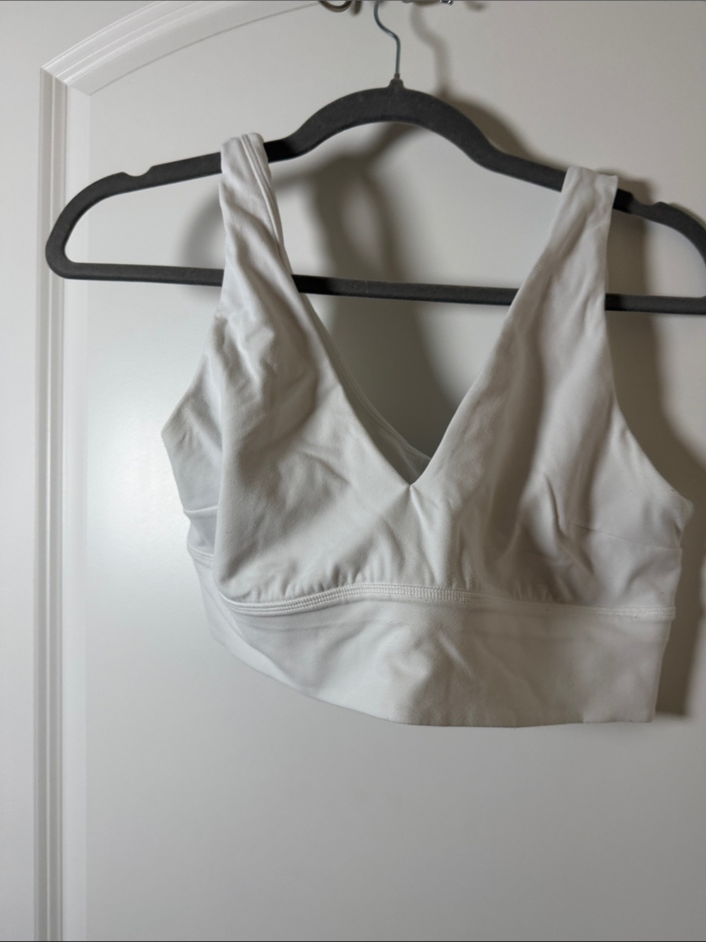 lululemon athletica White V-Neck Wireless Bralette